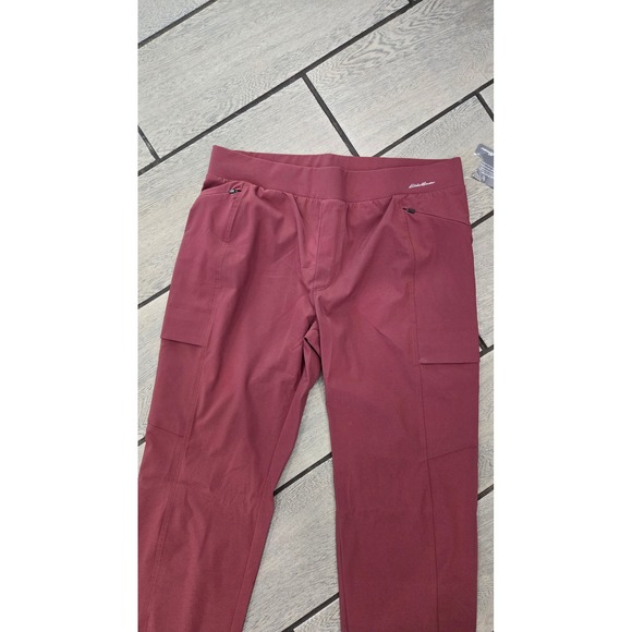 NWT Eddie Bauer Incline Utility Pants Women's Size 12 Chinaberry Red - Picture 2 of 8